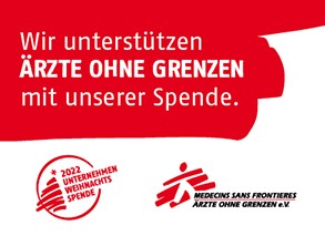 Saatmann spendet in diesem Jahr für die Hilfsorganisation Ärzte ohne Grenzen