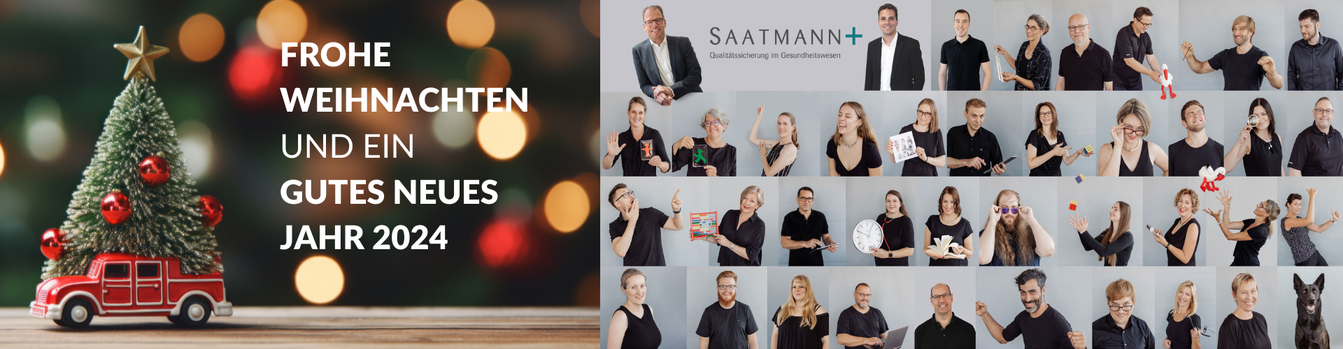 Frohe Weihnachten und einen guten Rutsch ins neue Jahr wünscht Ihnen SAATMANN