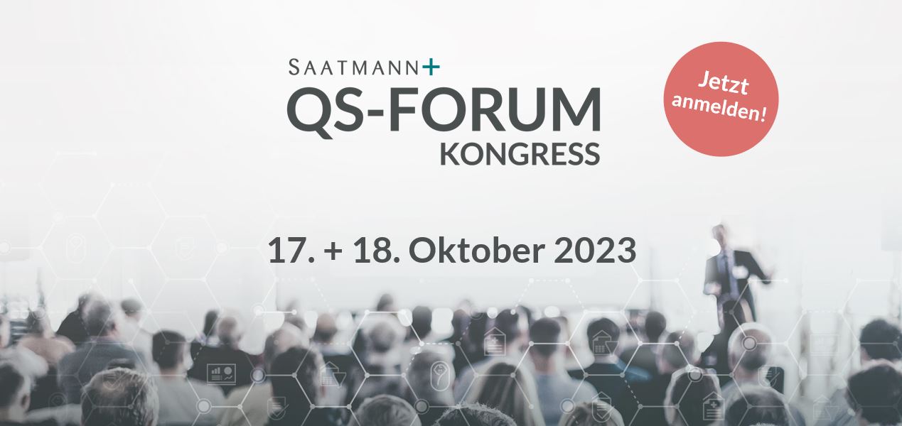 Saatmann QS-Forum Kongress 2023 am 17. und 18. Oktober in Düsseldorf