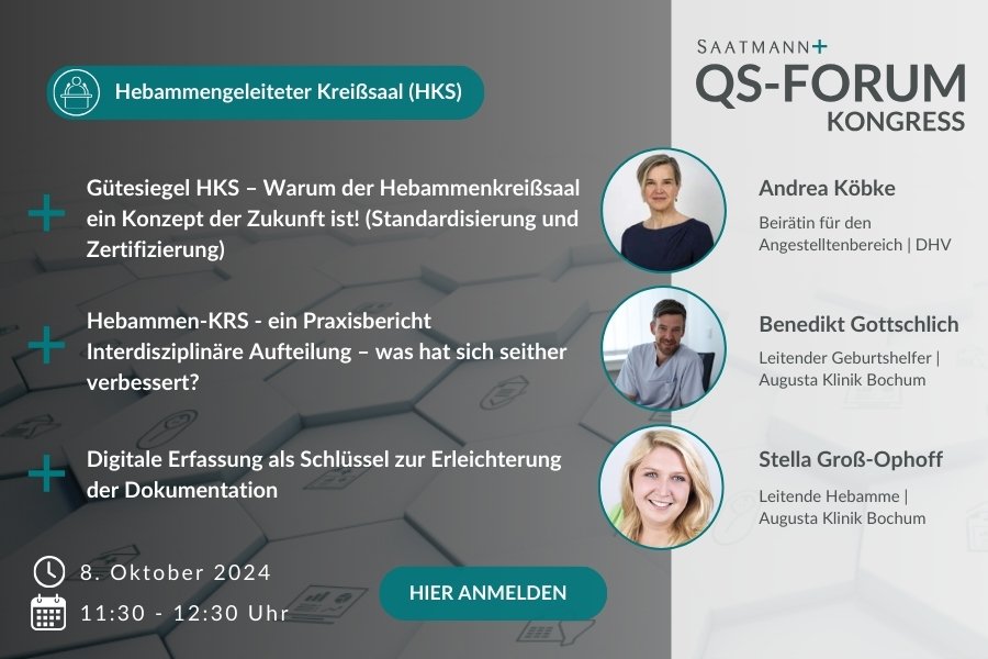 HKS-Vorträge am ersten Tag Saatmann QS-Forum Kongress in Darmstadt