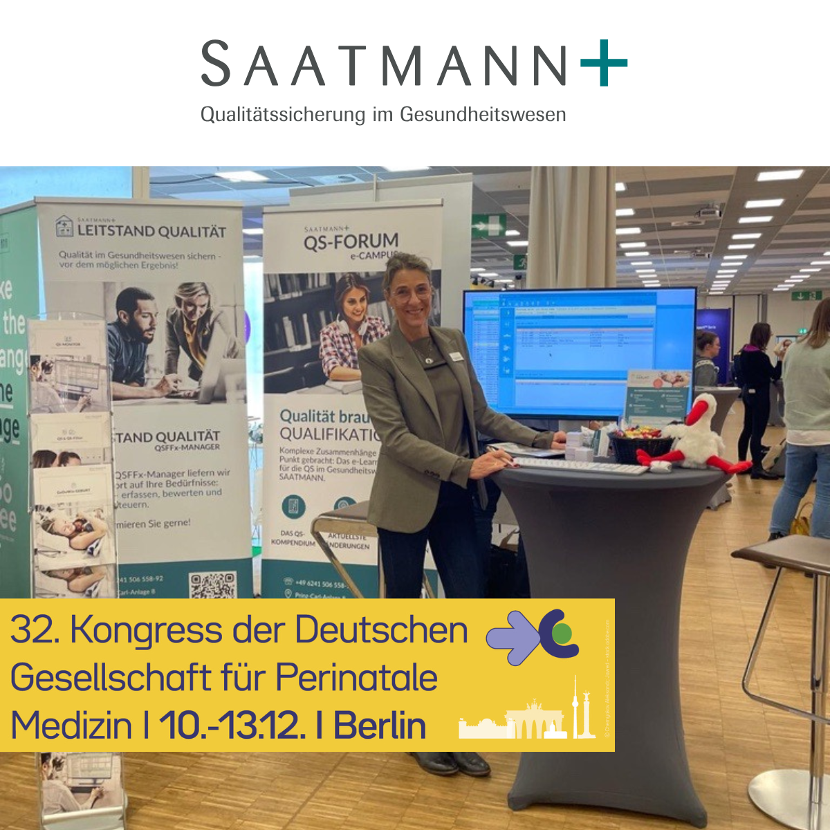 Saatmann beim 32. Kongress der Deutschen Gesellschaft für Perinatale Medizin in Berlin